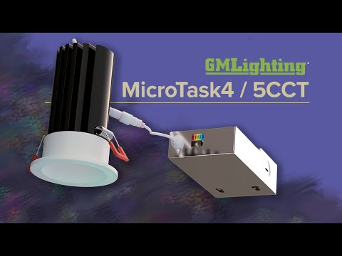 MicroTask 5CCT Switchable Color Temp. Miniature Downlights