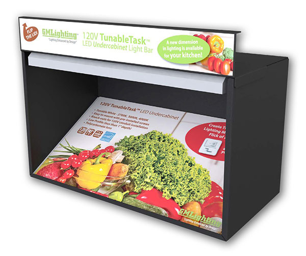 TunableTask™ 120V Adjustable Kelvin Undercabinet Lighting Counter Display