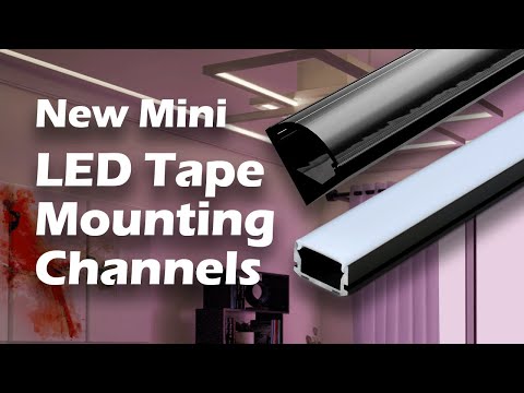 LED-CHL2 and Mini 45° LED Tape Channels